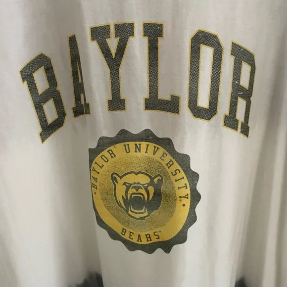 Baylor Gray and White Relaxed Long Sleeve T Shirt - Picture 2 of 6